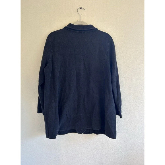 Lauren Ralph Lauren Women’s Knit Blazer Black 1X - Picture 2 of 8